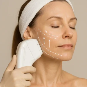 Woman having HI-FU to reduce wrinkles call LA LIPO Redbourn Now!
