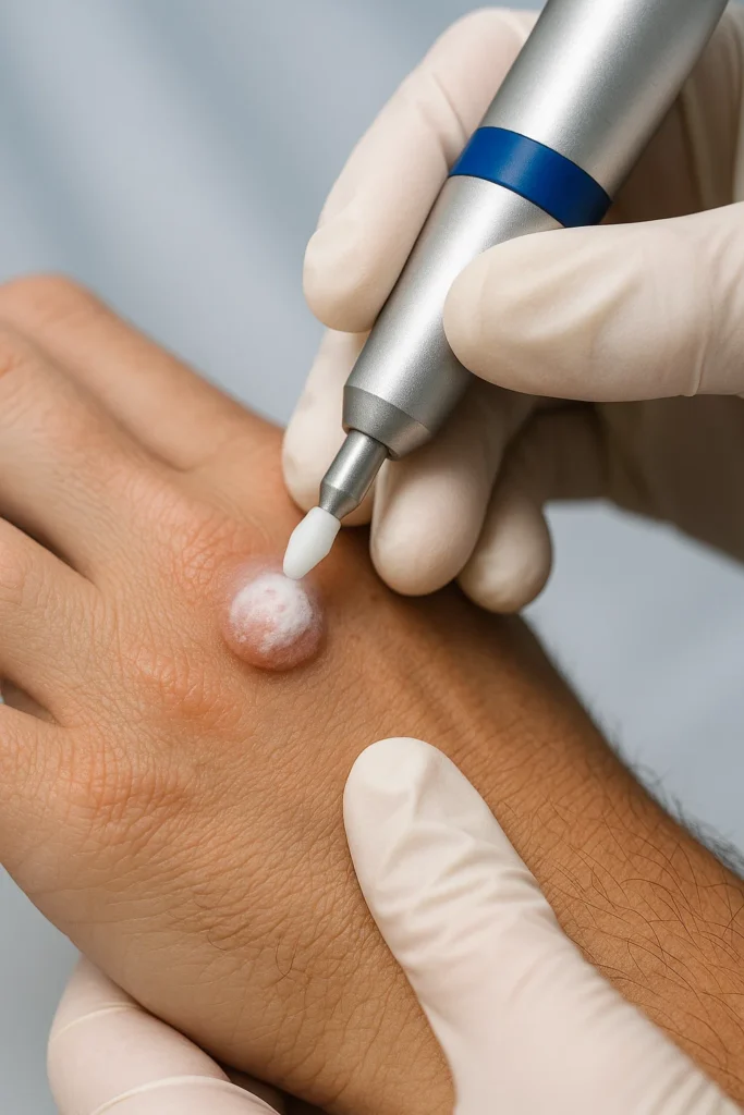 example of wart removal Redbourn using cryopen
