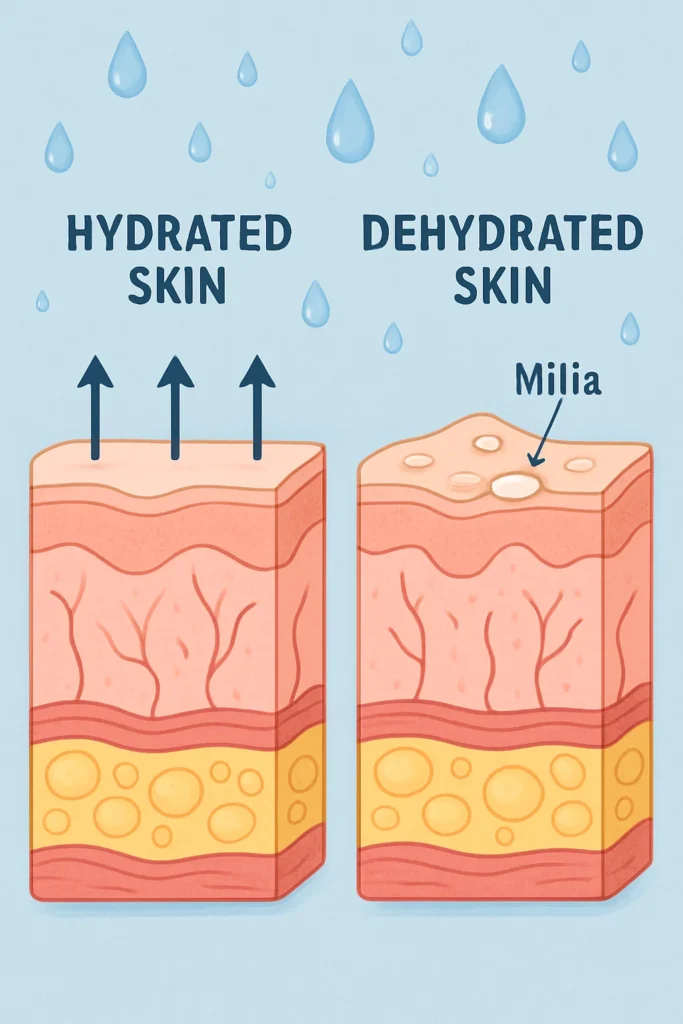 The importance of hydration and milia production Redbourn