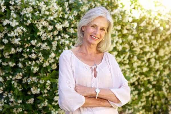 Older woman happy with urinary incontinence treatment Redbourn