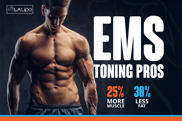 Image of man with sculpted stomach showing the fat loss and muscle gain of LA-EMS Body Sculpting Treatment Redbourn